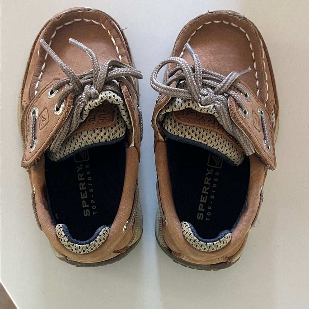 Sperry Kids Brown Leather Boat Shoes